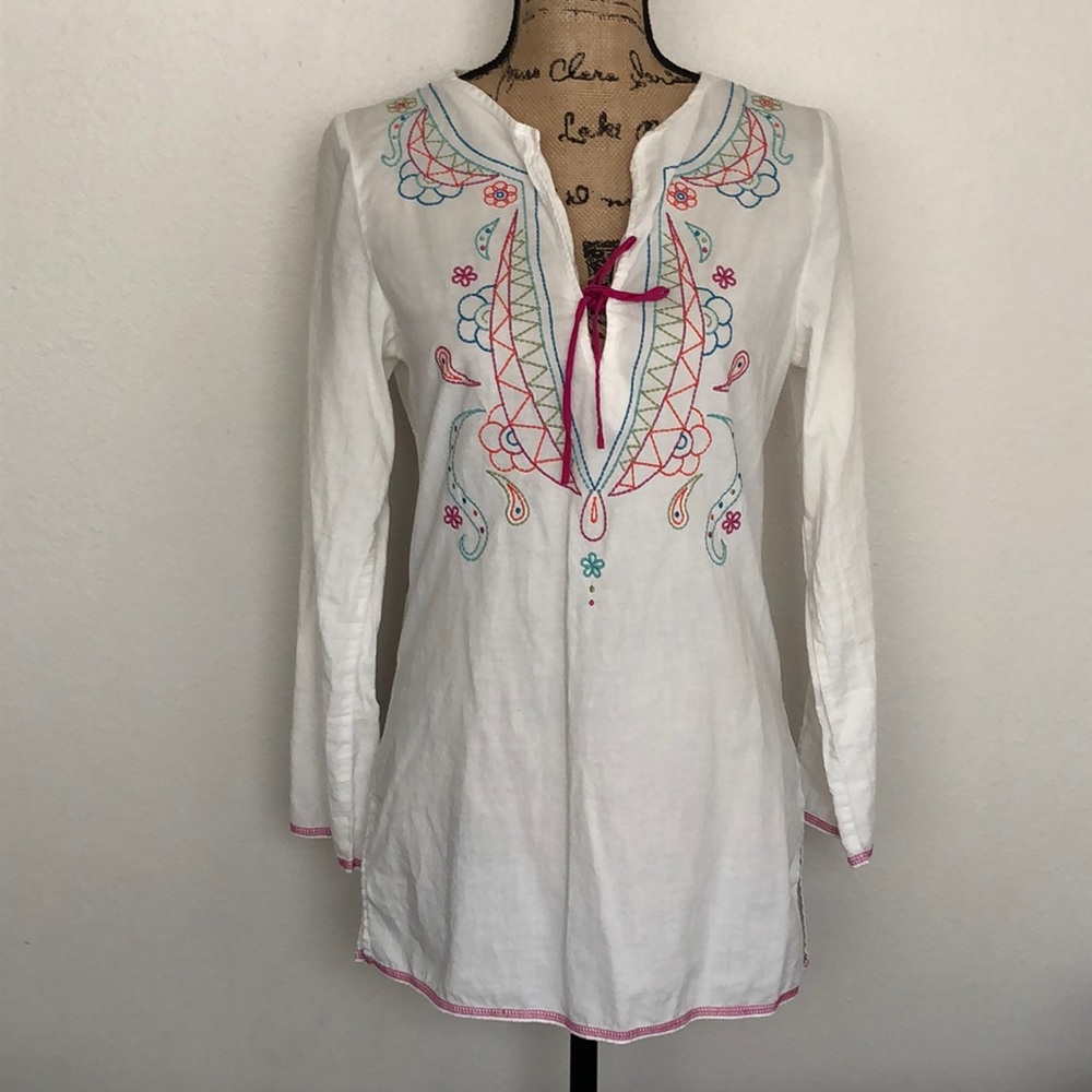 Xhilaration Sleepwear Embroidered Top